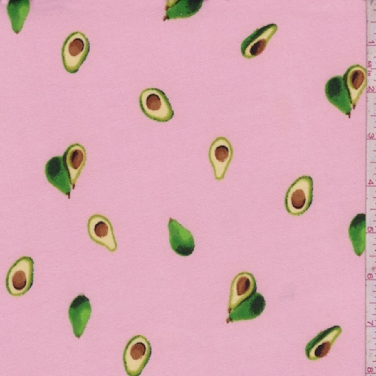 Creamy Pink Avocado Double Brushed Jersey Knit Fabric By the Yard